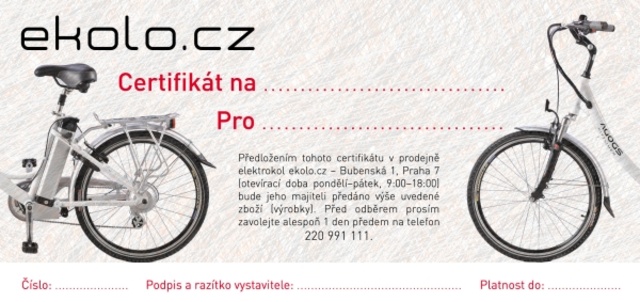 Dárkový poukaz na nákup v ekolo.cz