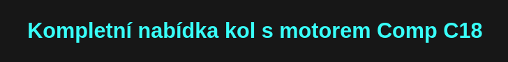 Kompletní nabídka kol s motorem Comp C18