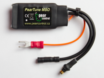 PearTune MSO SHIMANO je zařízení používané pro zvýšení rychlostního limitu elektrokola Shimano se středovým pohonem z 25km/h na 50km/h. Kompatibilní s pohony E8000, E7000, E6100, E6002, E6012 a E5000.