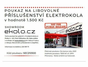 Voucher-Poukaz-Kupón na nákup příslušenství v ekolo.cz  - SLEVA 20%.