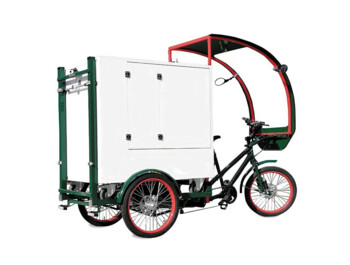 Maxpro ParcelMate ideální nákladní cargo elektrokolo, které pojme až 250 kg užitečného zatížení a 1,4 cbm rozměrového objemu.
