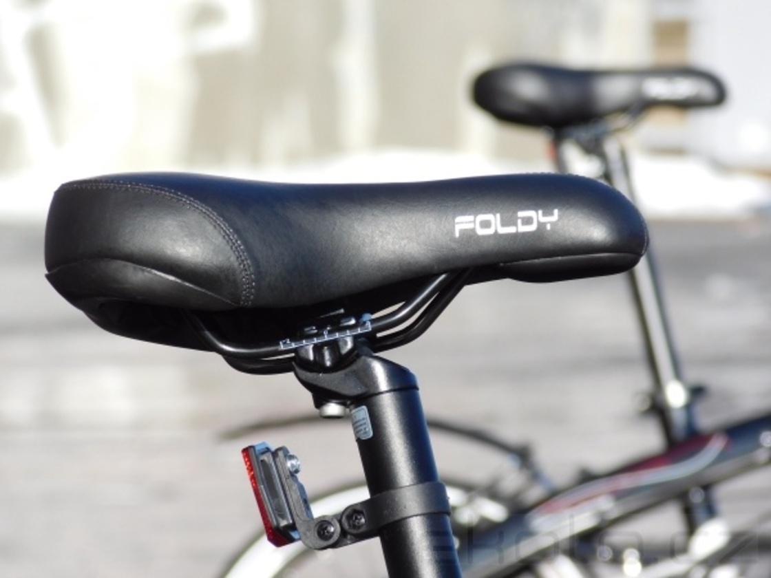 Skládací kolo FOLDY -  pohodlné gelové sedlo