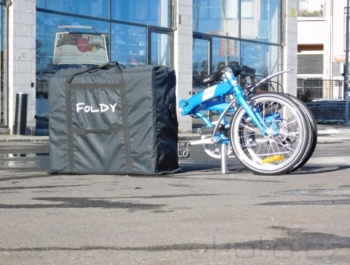 Skládací kolo FOLDY - značkový voděodolný transportní vak Foldy jako příslušenství